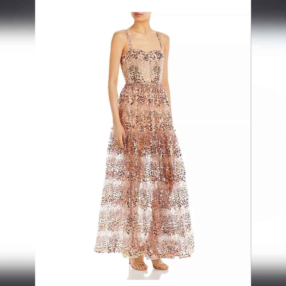 BRONX AND BANCO M MIDNIGHT GOLD DRESS